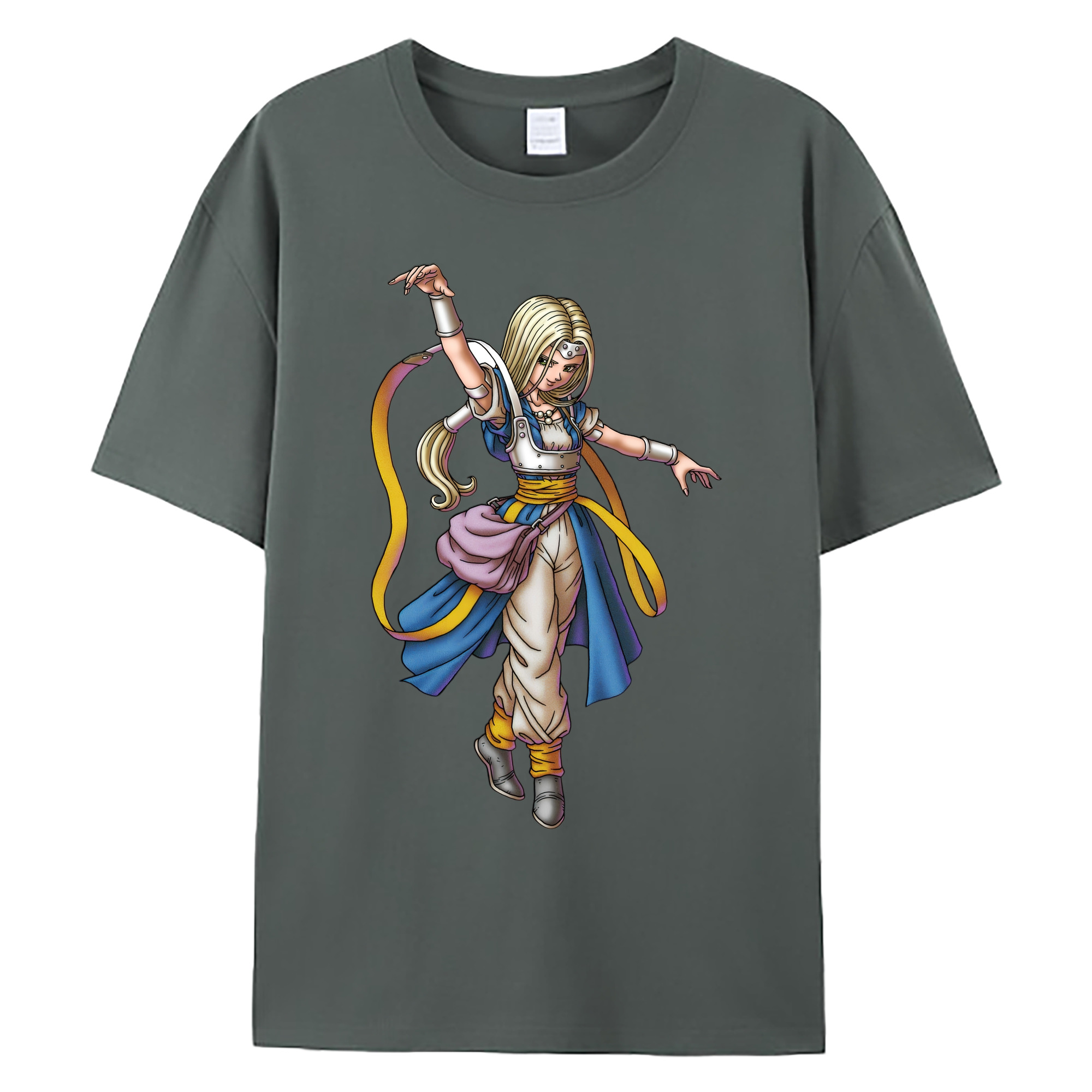 （画像用） ドラゴンクエスト Doragon Kuesuto Dragon Quest 綿100％ メンズ半袖Tシャツ｜肌触りやわらか＆通気性